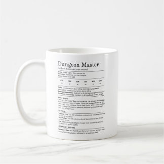 Dungeon Master Stat Block Kaffeetasse