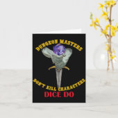 Dungeon Masters Dont Kill Characters Dice Do  Karte (Gelbe Blume)