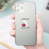Dungeon Meowster Cat Funny Aufkleber (Telefon)