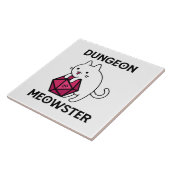 Dungeon Meowster Cat Funny Fliese (Seite)
