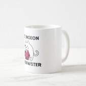 Dungeon Meowster Cat Funny Kaffeetasse (VorderseiteRechts)