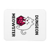 Dungeon Meowster Cat Funny Magnet (Horizontal)