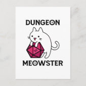 Dungeon Meowster Cat Funny Postkarte (Vorderseite)
