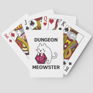 Dungeon Meowster Cat Funny Spielkarten
