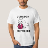 Dungeon Meowster Cat Funny T-Shirt (Vorderseite)