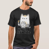 Dungeon Meowster Cute Cat D20 Dice BoardGame Nerd  T-Shirt (Vorderseite)