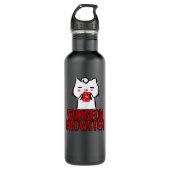 Dungeon Meowster Edelstahlflasche (Vorderseite)