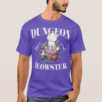 Dungeon Meowster Funny DnD Gamer Cat Lover D20