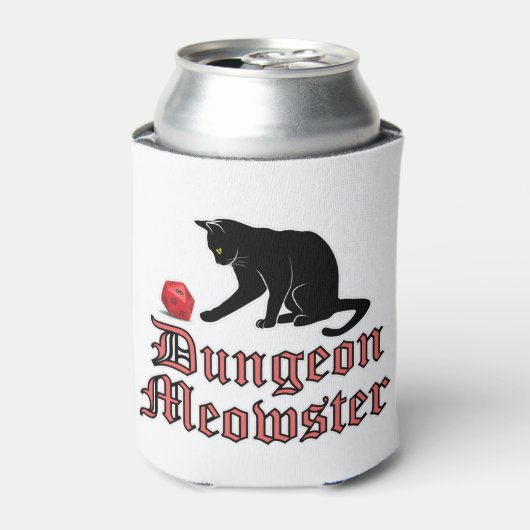 Dungeon Meowster Funny RPG Cat with Dice Dosenkühler (Kanne Vorderseite)