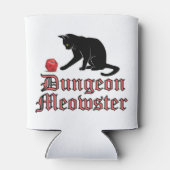 Dungeon Meowster Funny RPG Cat with Dice Dosenkühler (Rückseite)