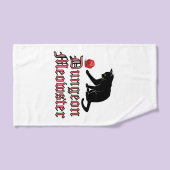 Dungeon Meowster Funny RPG Cat with Dice Handtuch (Handtuch)