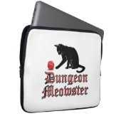Dungeon Meowster Funny RPG Cat with Dice Laptopschutzhülle (Vorne Rechts)