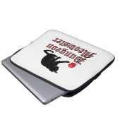Dungeon Meowster Funny RPG Cat with Dice Laptopschutzhülle (Vorne Knopf)