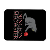 Dungeon Meowster Funny RPG Cat with Dice Magnet (Horizontal)