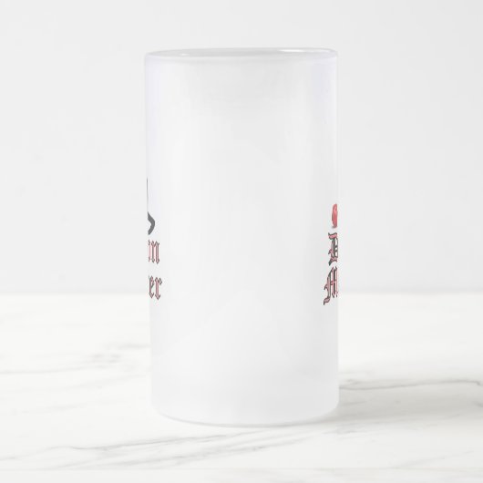 Dungeon Meowster Funny RPG Cat with Dice Mattglas Bierglas (Mittel)