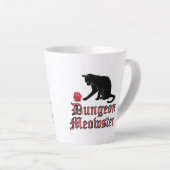 Dungeon Meowster Funny RPG Cat with Dice Milchtasse (Rechte Ecke)