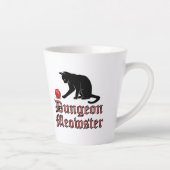 Dungeon Meowster Funny RPG Cat with Dice Milchtasse (Rechts)