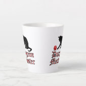 Dungeon Meowster Funny RPG Cat with Dice Milchtasse (Vorderseite)