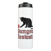 Dungeon Meowster Funny RPG Cat with Dice Thermosbecher (Vorderseite)