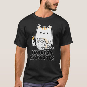 Dungeon Meowster Niedlich Cat D20 Dice BoardGame N T-Shirt