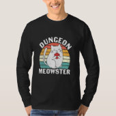Dungeon Meowster Rpg Tabletop Gaming Dm Role Playa T-Shirt (Vorderseite)