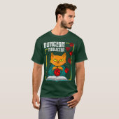 Dungeon Meowster RPG Tabletop Gaming DM Role T-Shirt (Vorne ganz)