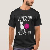 Dungeon Meowster Rpg Tabletop Gaming Drum Role Pla T-Shirt (Vorderseite)