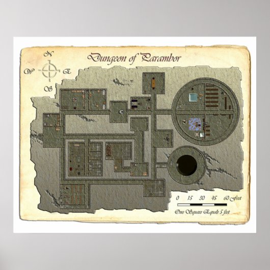 Dungeon Parambor Battle Map Poster (Vorne)