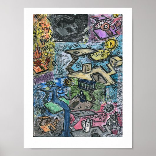Dungeon Rift Dungeon Painting Poster (Vorne)