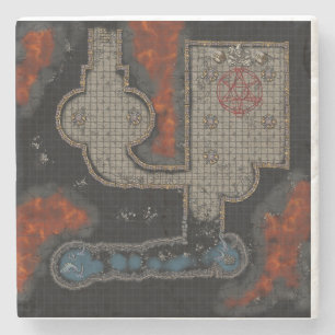 Dungeon Tile Untersetzer: Kultist-Untergrund Steinuntersetzer