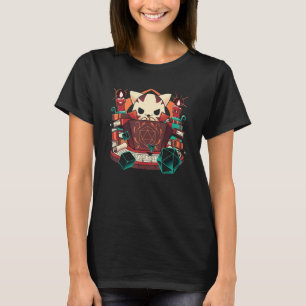 Dungeon und Katzen Tischrollenspiel Rollenspieler T-Shirt