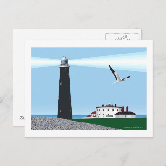 Dungeoness Lighthouse Postkarte (Vorne/Hinten)
