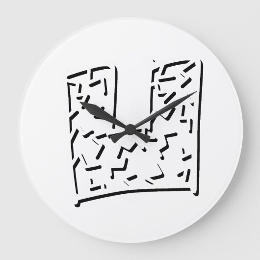 Dungeonmuster Große Wanduhr (Vorderseite)