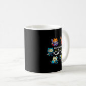 Dungeons and Cats RPG D20 Dice Nerdy Fantasy Gamer Kaffeetasse (VorderseiteRechts)