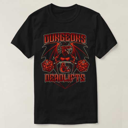 Dungeons and Deadlifts Side Quest Workout Top, DM T-Shirt (Design vorne)