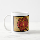 Dungeons and Dragons D20 Bad Day Kaffeetasse (Links)