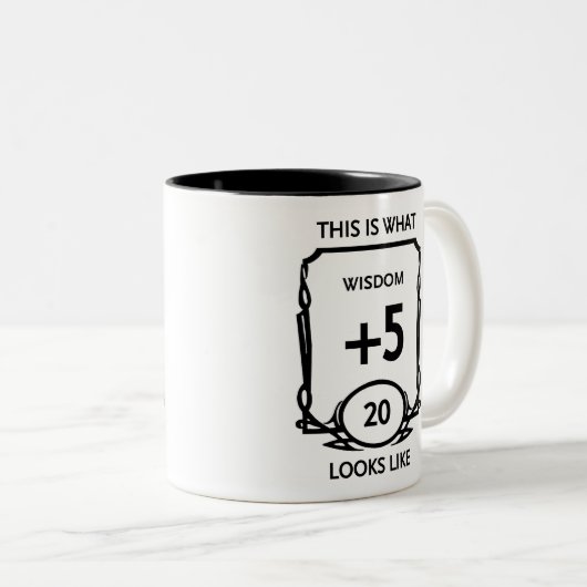 Dungeons and Dragons Wisdom Two-Tone Coffee Mug Zweifarbige Tasse (VorderseiteRechts)