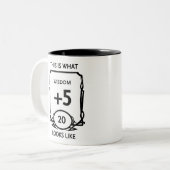 Dungeons and Dragons Wisdom Two-Tone Coffee Mug Zweifarbige Tasse (Vorderseite Links)