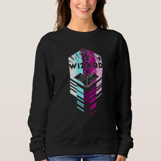 Dungeons D20 Drachen Zauberer Sweatshirt (Vorderseite)