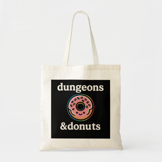 Dungeons & Donuts Tragetasche (Vorne)