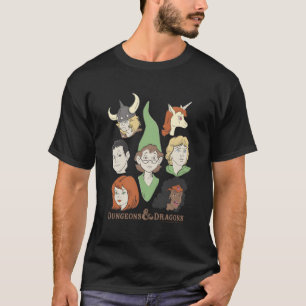 Dungeons & Dragons Cartoon Group Shot T-Shirt
