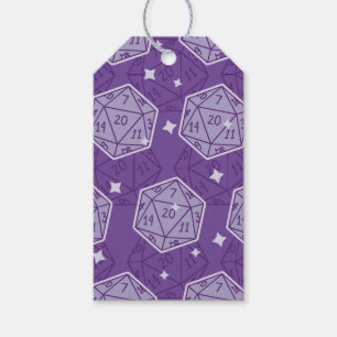 Dungeons & Dragons DnD D20 Dice Muster Geschenkanhänger