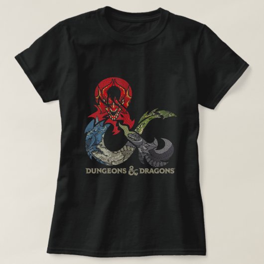 Dungeons Dragons Dragon Ampersand Logo Classic T-S T-Shirt (Design vorne)