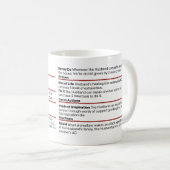 Dungeons & Dragons Husband Stat Block Tasse (VorderseiteRechts)