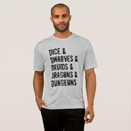 Dungeons Dragons Inspiriert Wörter Liste Männerlis T-Shirt