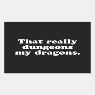 Dungeons-Dragons-Sticker Rechteckiger Aufkleber