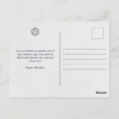 Dungeons & Dragons zum Geburtstag Postkarte (Rückseite)