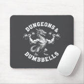 Dungeons Hanteln Fitnessstudio Workout Fantasy Kun Mousepad (Mit Mouse)
