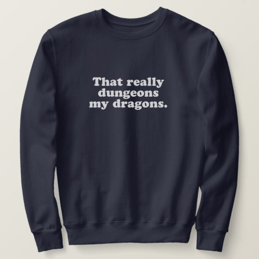 Dungeons My Dragons Sweatshirt - Marine (Design vorne)