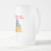 Dungeons und Adorable Dragons Mattiertes Glasbär  Mattglas Bierglas (VorderseiteRechts)